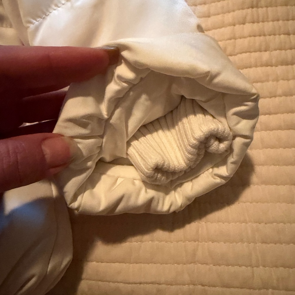 Ralph Lauren White Quilted Hooded Jacket with Pink Pony - Picture 5 of 8